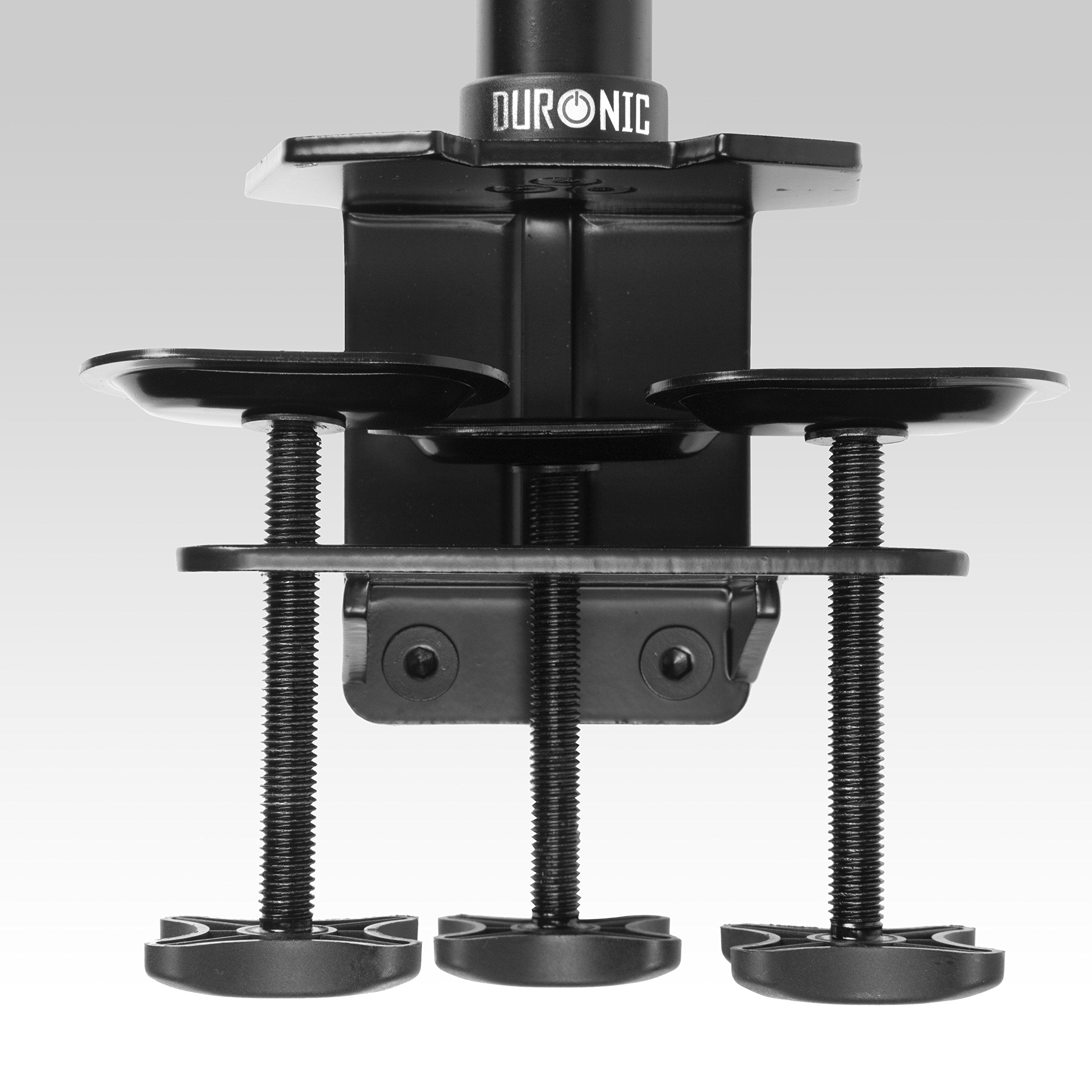 Zoomgoods Monitor Stand Pole DM453 100cm BLACK | Compatible with All Zoomgoods Monitor Desk Mount Arms | Black | Steel | Extra Extra Long | 1000mm Length | 32mm Diameter | Extra-Wide Clamp Included