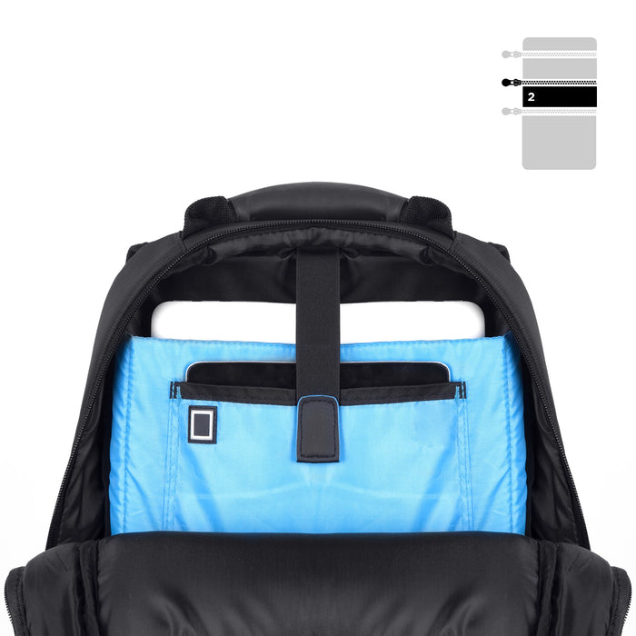 Zoomgoods Travel Laptop Backpack, Lightweight Laptop Bag Work Bag, 15.6” School Rucksack, Backpack for Computer, business, school, Children, Ladies, Gym, Water Resistant, Gift for Women for men LB15