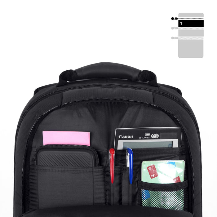 Zoomgoods Travel Laptop Backpack, Lightweight Laptop Bag Work Bag, 15.6” School Rucksack, Backpack for Computer, business, school, Children, Ladies, Gym, Water Resistant, Gift for Women for men LB15