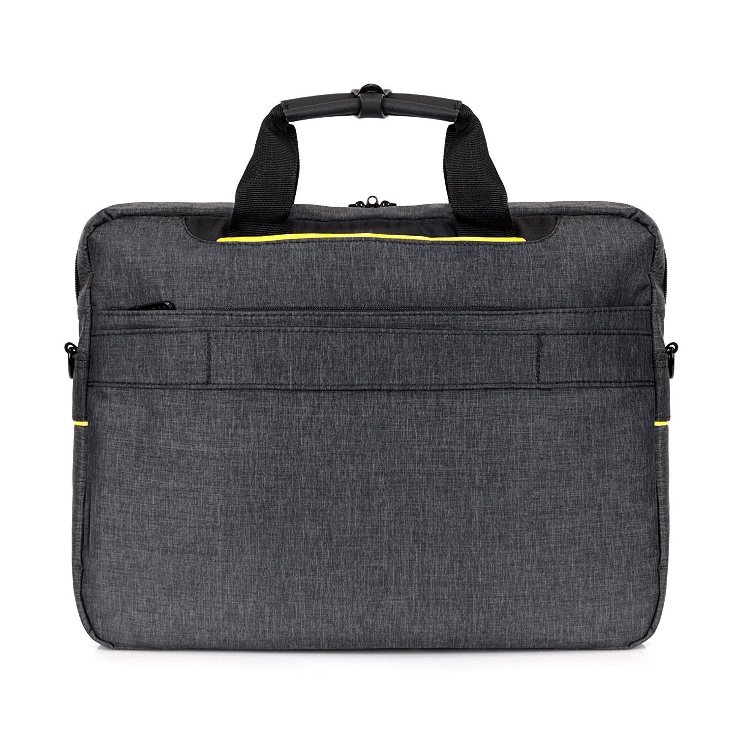 Zoomgoods LB14 Messenger Bag Water Resistant Nylon Crossbody Shoulder Bags for Men & Women, 15.6” Laptop Sleeve, Business Travel Hand Cabin Bag, Work, School, Gym, Over the Shoulder Side Bags, Black