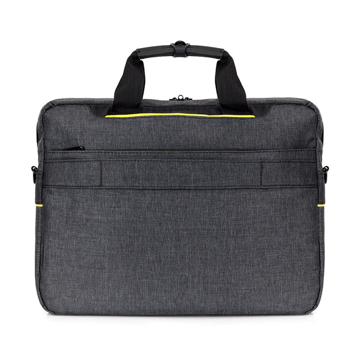 Zoomgoods LB14 Messenger Bag Water Resistant Nylon Crossbody Shoulder Bags for Men & Women, 15.6” Laptop Sleeve, Business Travel Hand Cabin Bag, Work, School, Gym, Over the Shoulder Side Bags, Black