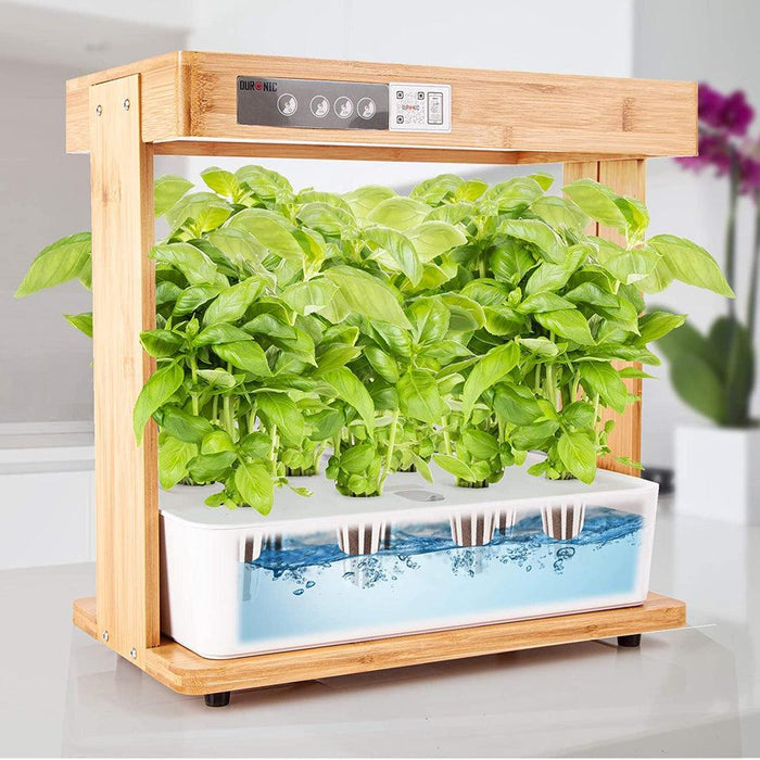 Zoomgoods Hydroponic Growing System GHS48 | Indoor Garden Box with Grow Lamp for 8 Plants or Herbs | 100x LED Spectrum Bulbs: White, Red & Blue| 3 Light/Growth Modes | Smart Germination Kit | 30W