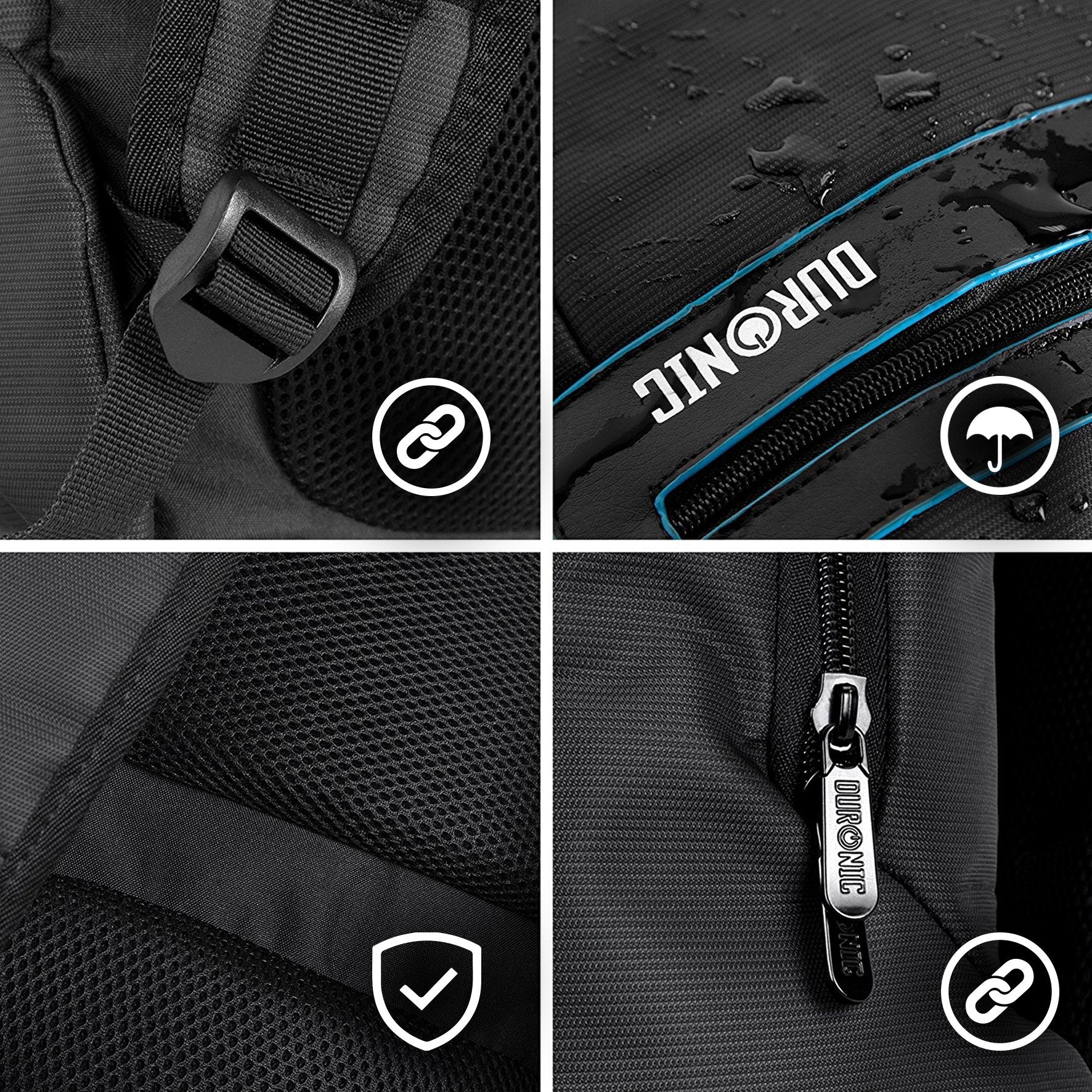 Zoomgoods Travel Laptop Backpack, Lightweight Laptop Bag Work Bag, 15.6” School Rucksack, Backpack for Computer, business, school, Children, Ladies, Gym, Water Resistant, Gift for Women for men LB15