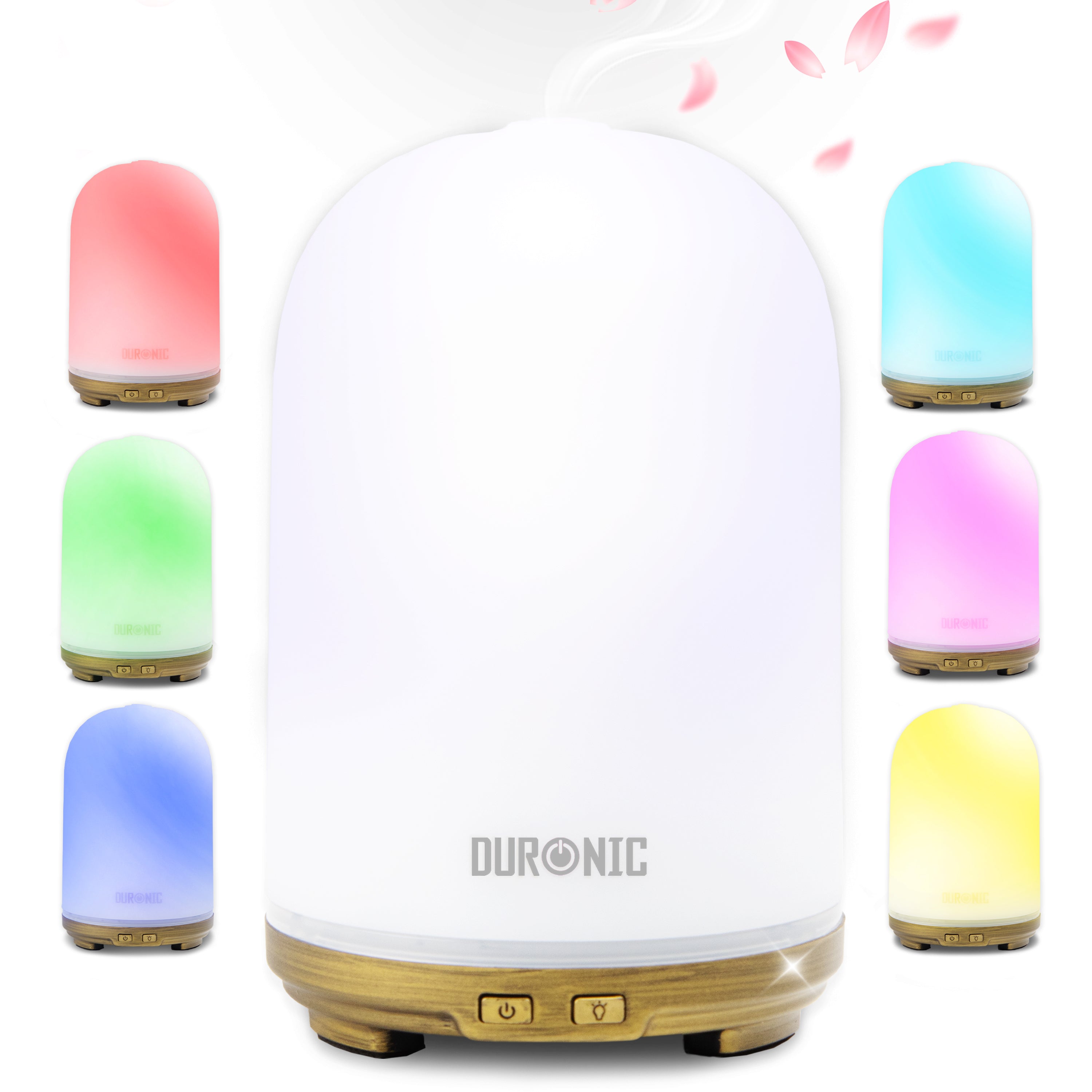 Zoomgoods Essential Oil Diffuser AD11, 100ml Electric Aroma Diffuser Compact Ultrasonic Aromatherapy Diffusers for Home Office Bedroom Spa with 7 LED Lights Oil Scented Humidifier for Relaxation Sleep