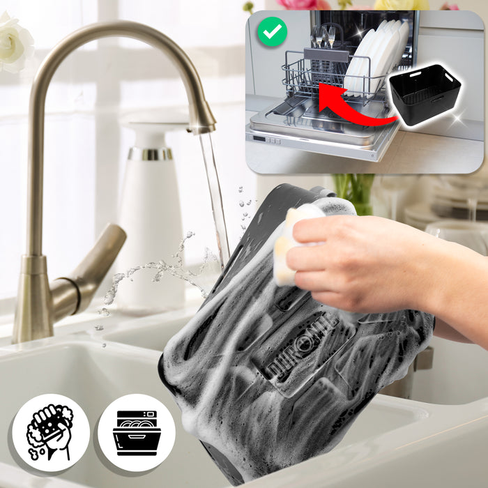 Zoomgoods Silicone Air Fryer Liners AFL1 Air Fryer Basket Liner Durable Nonstick Silicon Inserts for Air Fryers AF24 AF34, Ninja AF400UK Reusable Dual Air Fryer Accessory Premium Cooking Accessories