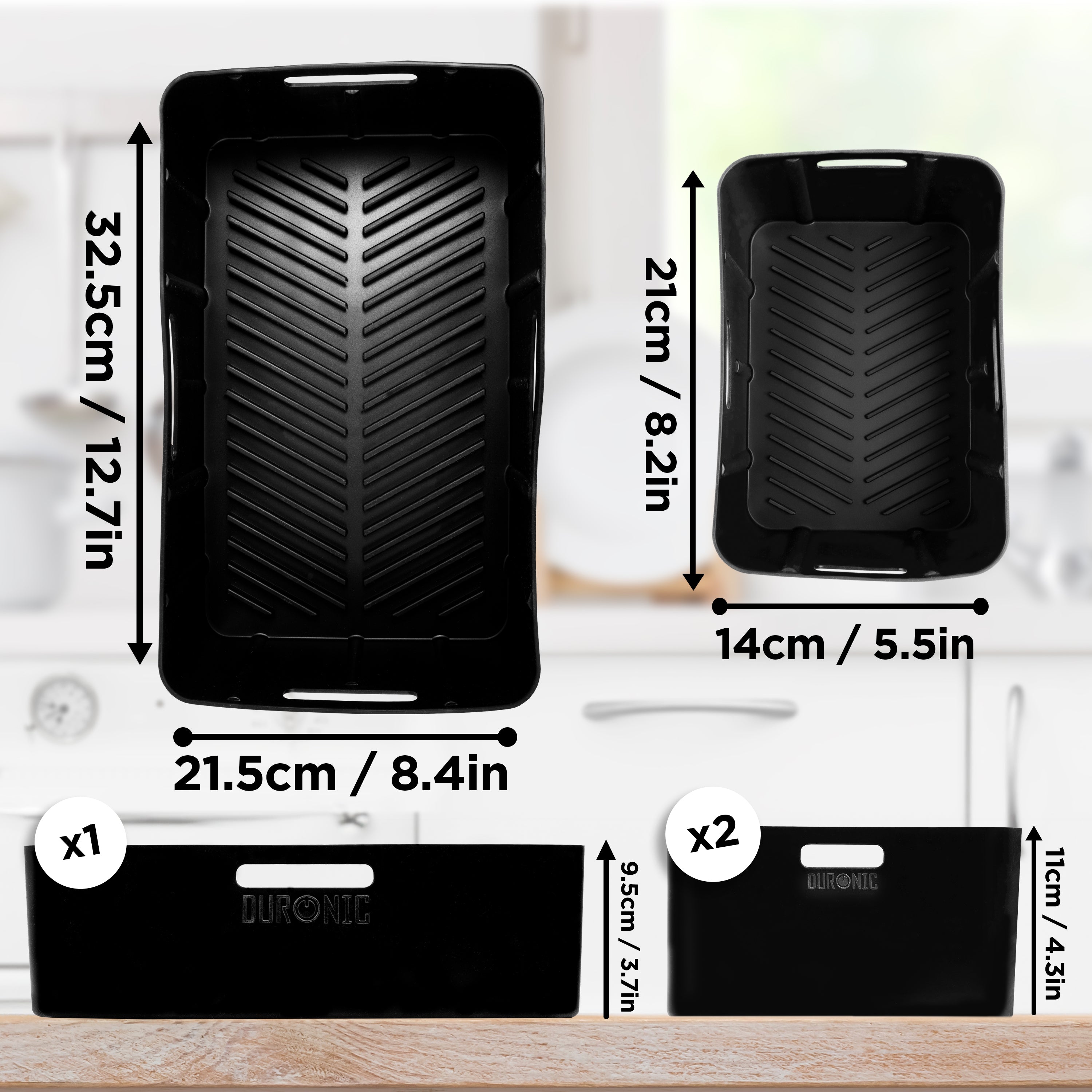 Zoomgoods Silicone Air Fryer Liners AFL3 Air Fryer Basket Liner Durable Nonstick Silicon Inserts for Air Fryers AF34 Reusable Dual Air Fryer Accessory Premium Accessories for Twin drawer & Large Drawer