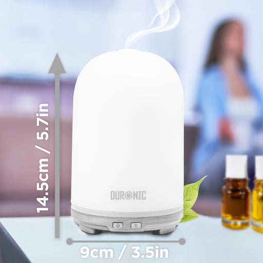 Zoomgoods Essential Oil Diffuser AD13, 100ml Electric Aroma Diffuser Compact Ultrasonic Aromatherapy Diffusers for  Home Office Bedroom Spa with 7 LED Lights Oil Scented Humidifier for Relaxation Sleep