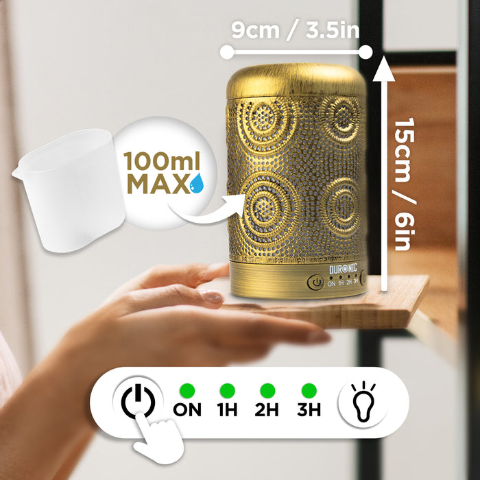 Zoomgoods Aromatherapy Diffuser AD41 100ml Electric Aroma Diffuser Compact Essential Oil DIffuser for Home Office Bedroom Spa with 7 LED Lights Oil Scented Humidifier for Relaxation Sleep