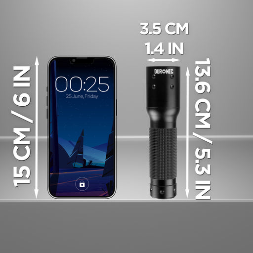 Zoomgoods LED Torch RFL283AA Portable Flashlight, Handheld Pocket Torchlight, Lightweight Torch Light for Camping Hiking Night Emergencies & Blackouts