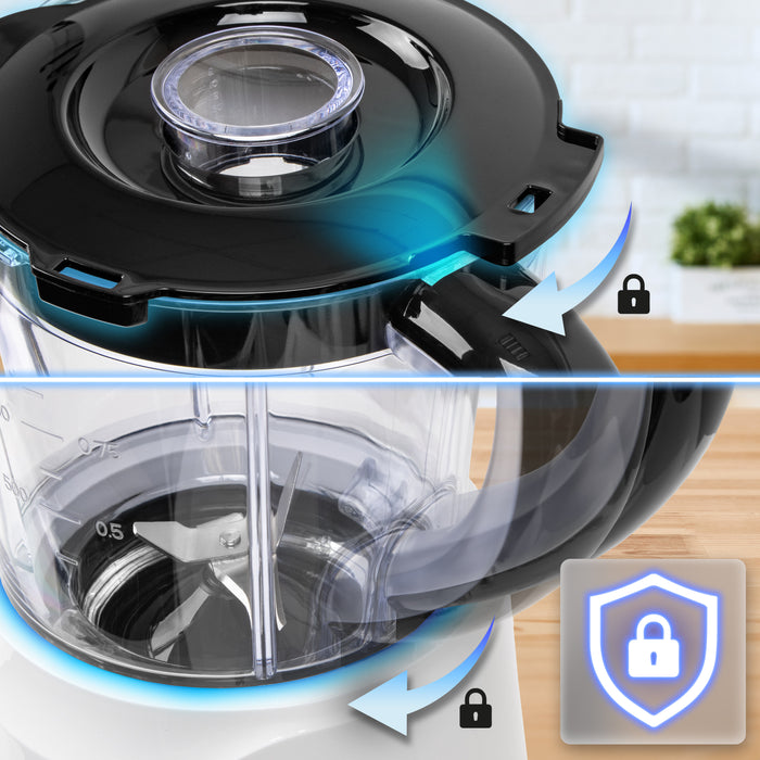 Zoomgoods BL16 smoothie maker locking mechanism to negate spilling 