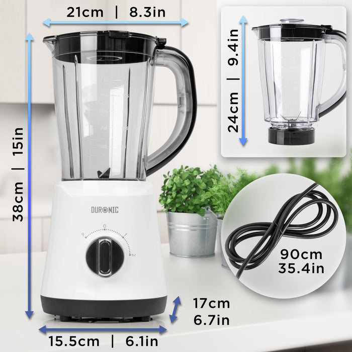 Zoomgoods BL16 table top blender dimensions height length width depth