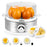 Zoomgoods EB40 WE white egg boiler to cook 7 eggs soft, medium, hard boiled or to make omelettes with omelette maker