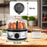 Zoomgoods EB50 egg cooker dimensions 7 egg boiler with measuring cup and knob timer for soft, medium, hard boiled eggs