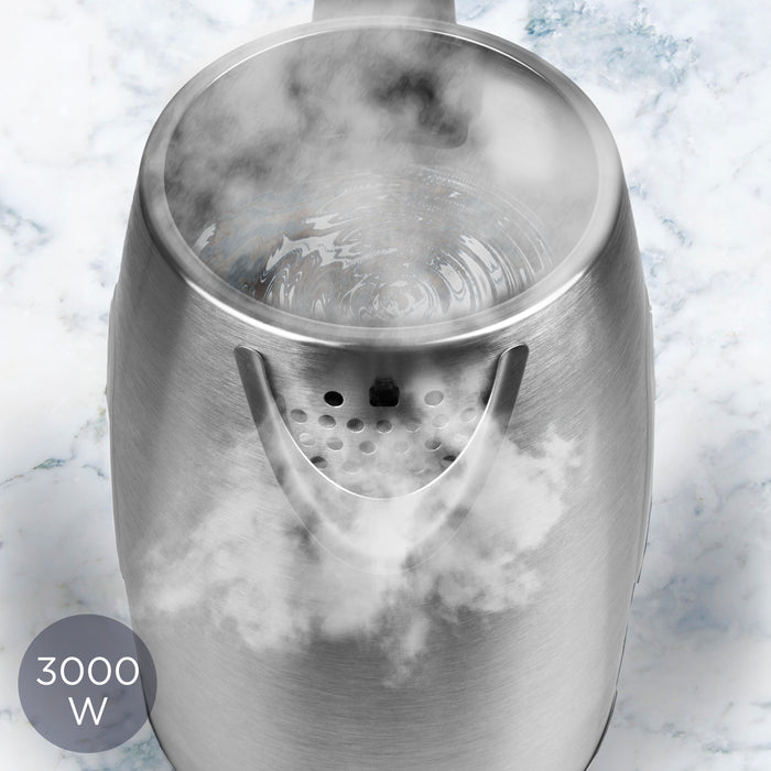Zoomgoods EK43 stainless steel kettle with temperature control and a removable filter for easy cleaning, enhanced water quality and better-tasting drinks every time