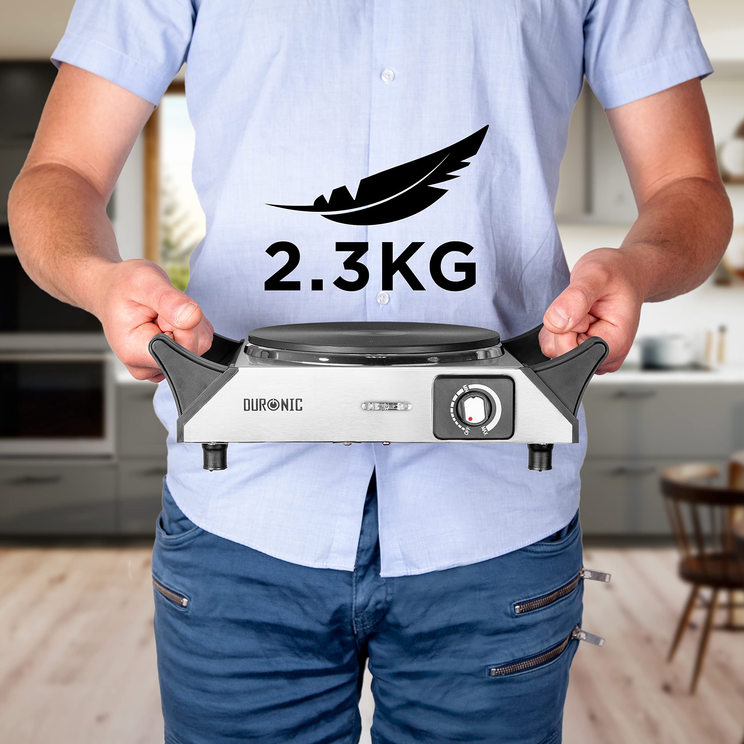 Zoomgoods HP1 SS electric hot plate lightweight compact portable weighing 2.3kg