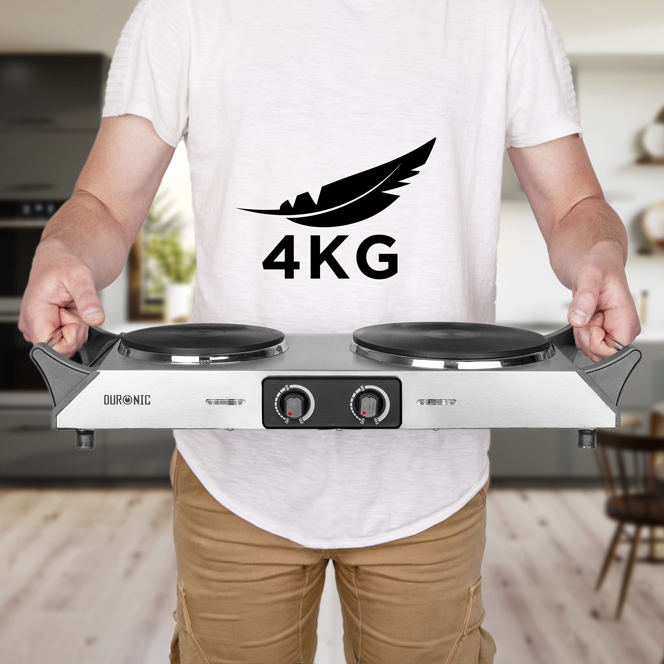 Zoomgoods HP2 SS electric hot plate lightweight portable compact weighing 4kg