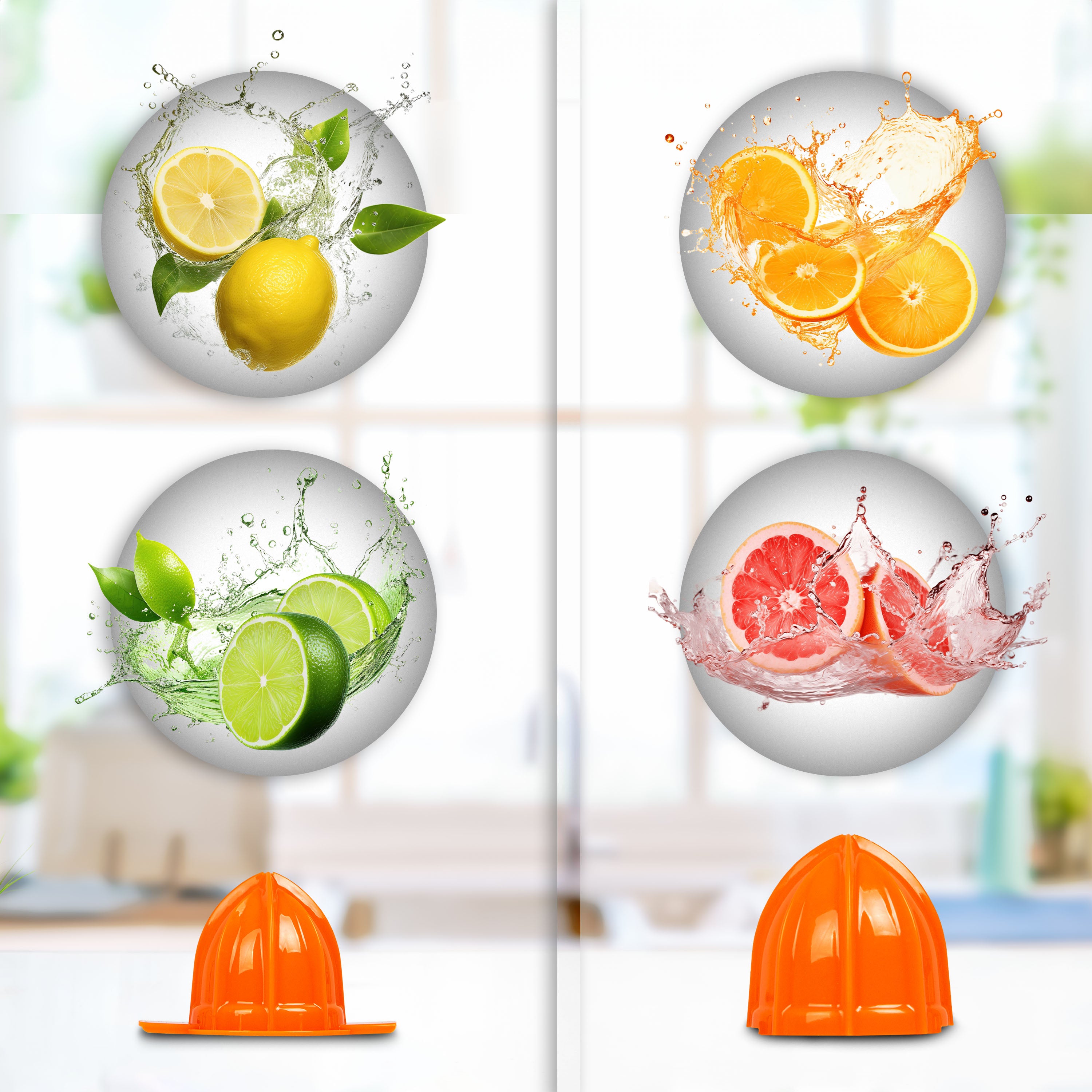 Zoomgoods JE407 electric citrus juicer with 2 cones for different fruits lemon, lime, orange, grapefruit