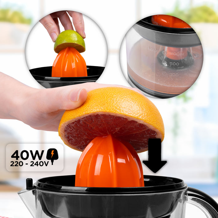 Zoomgoods JE407 electric citrus press juicing lime and grapefruit juice wattage 40W