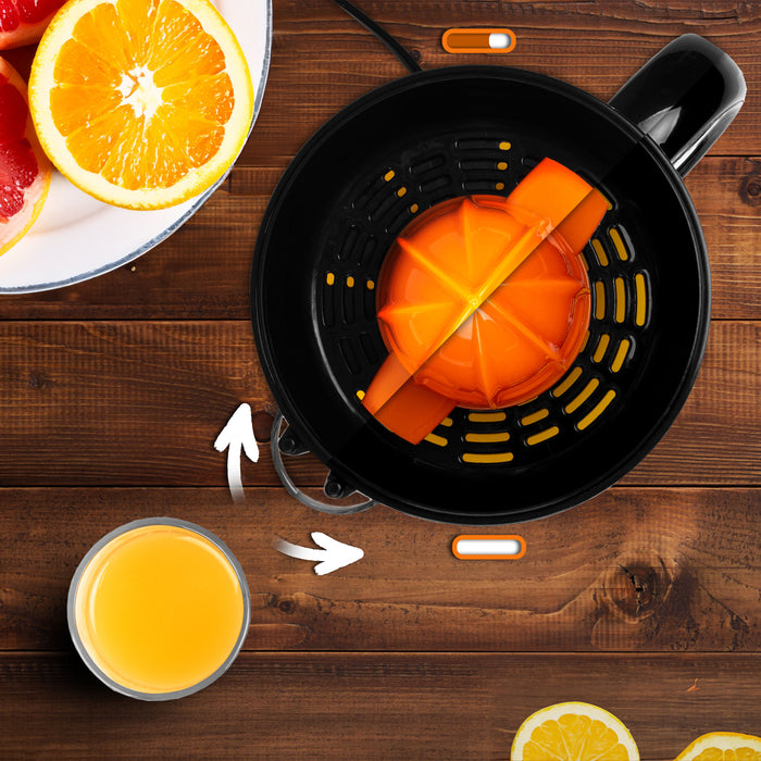 Zoomgoods JE407 fresh juice maker with adjustable pulp filter to control amount of pulp in drink