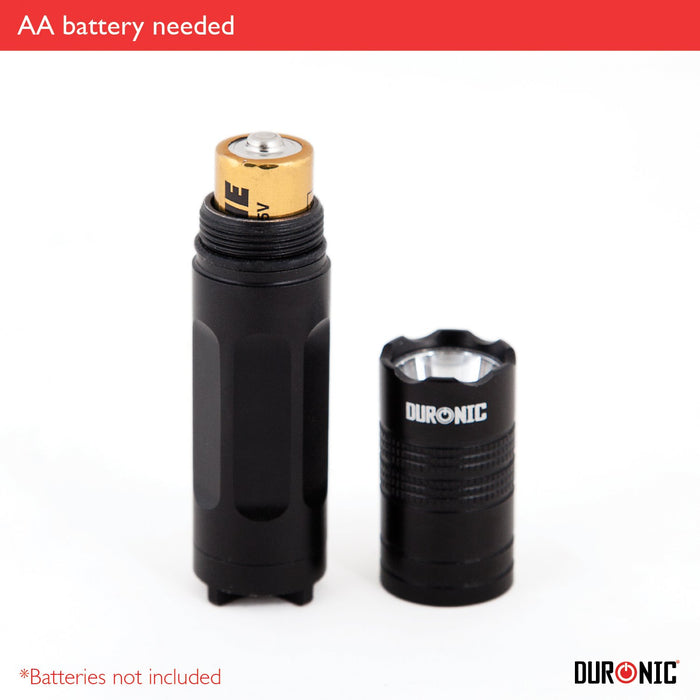 Zoomgoods LED Torch Flashlight with gold AA battery