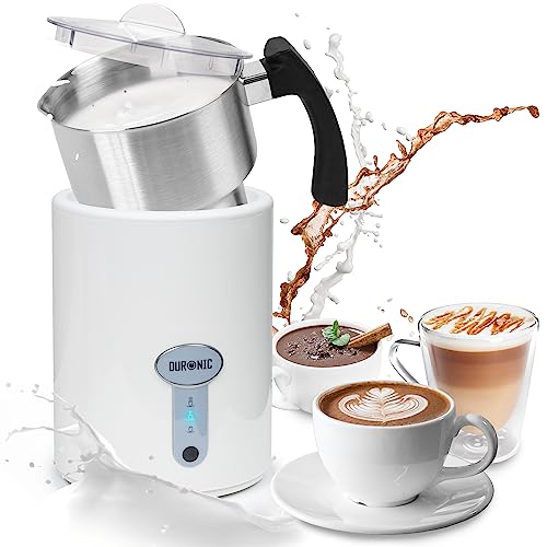Zoomgoods MF500 WE electric milk frother automatic milk heater for latte, froth, coffee, matcha
