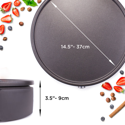 Zoomgoods PM152 crepe maker dimensions width, height of cooking surface to make pancakes, crepes, omelettes