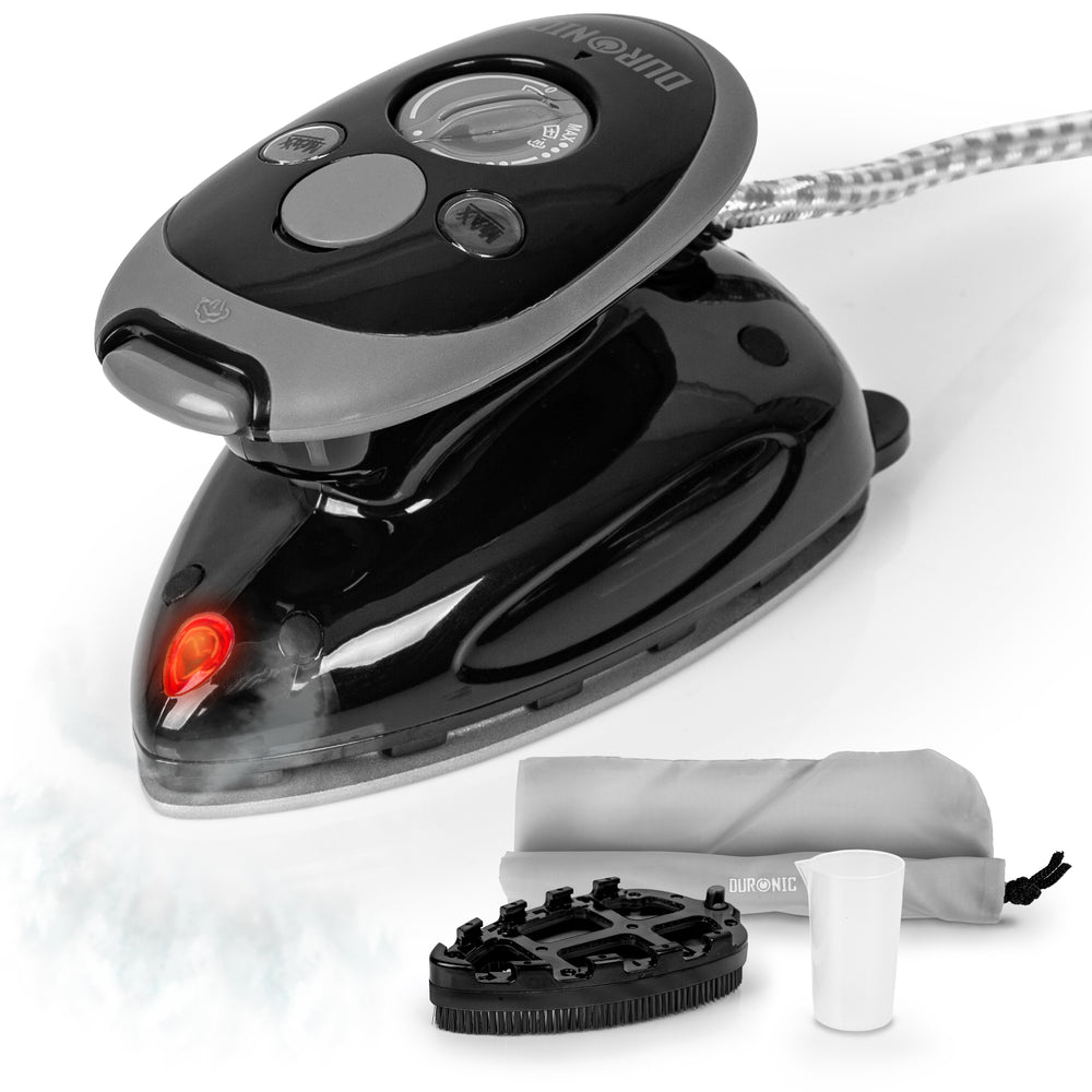 Zoomgoods SI2 BK black travel iron with attachments for clothes quilting crafting