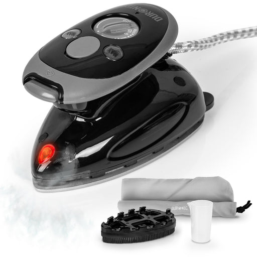 Zoomgoods SI2 BK black travel iron with attachments for clothes quilting crafting