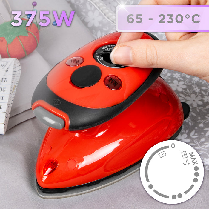 Zoomgoods SI2 RD red steam iron with temperature control wattage
