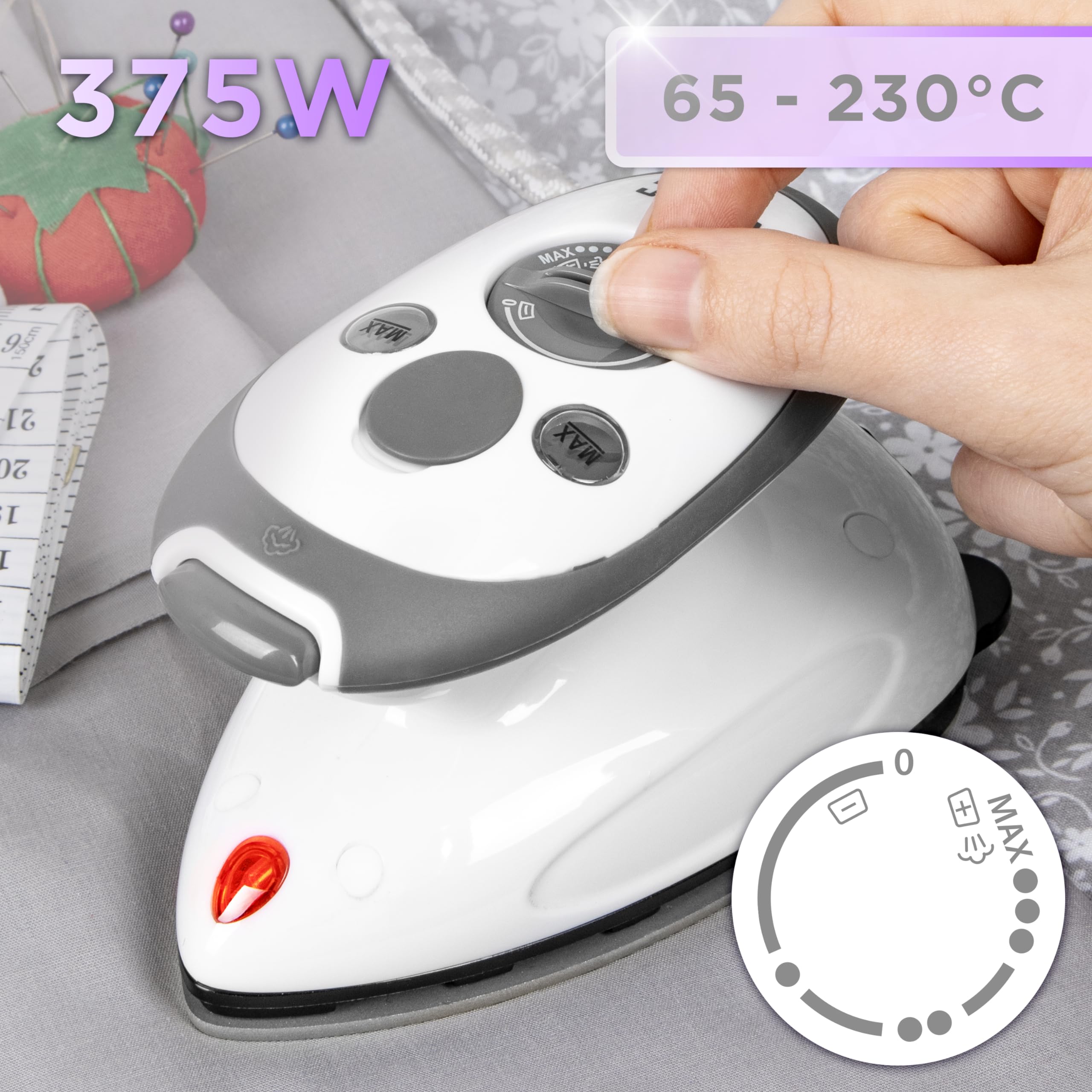 Zoomgoods SI2 WE garment steamer wattage dial temperature control