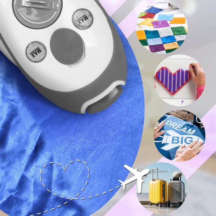 Zoomgoods SI2 WE white small travelling iron for quilting clothes crafting