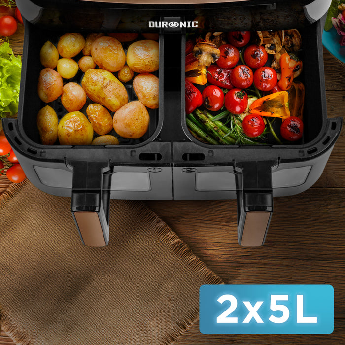 Zoomgoods Twin Drawer with cooked vegetables and capacity