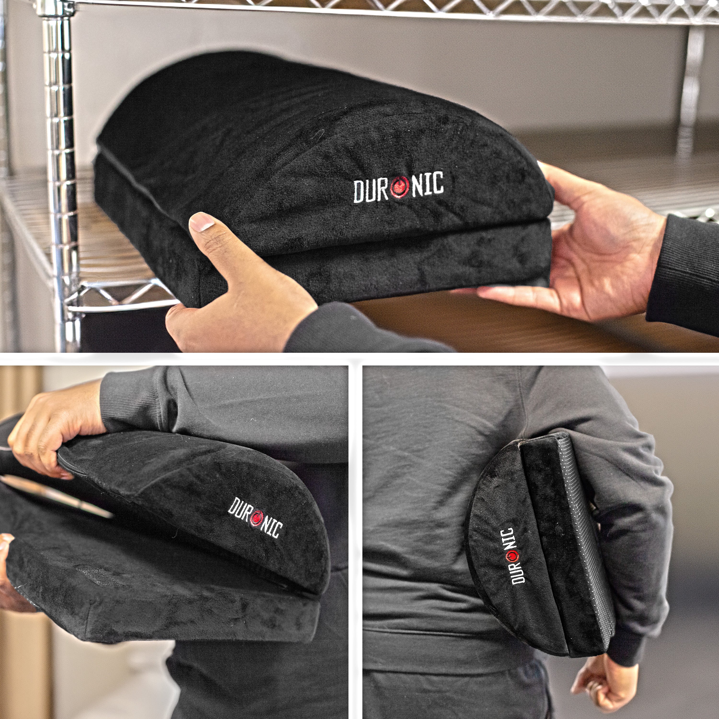 Zoomgoods Cushion Footrest FT06, Adjustable, Lightweight, Ergonomic Pillow Foot Massager, for Under-Desk Use in Office, Home Perfect for Stress Relief, Foot Pain & Fatigue