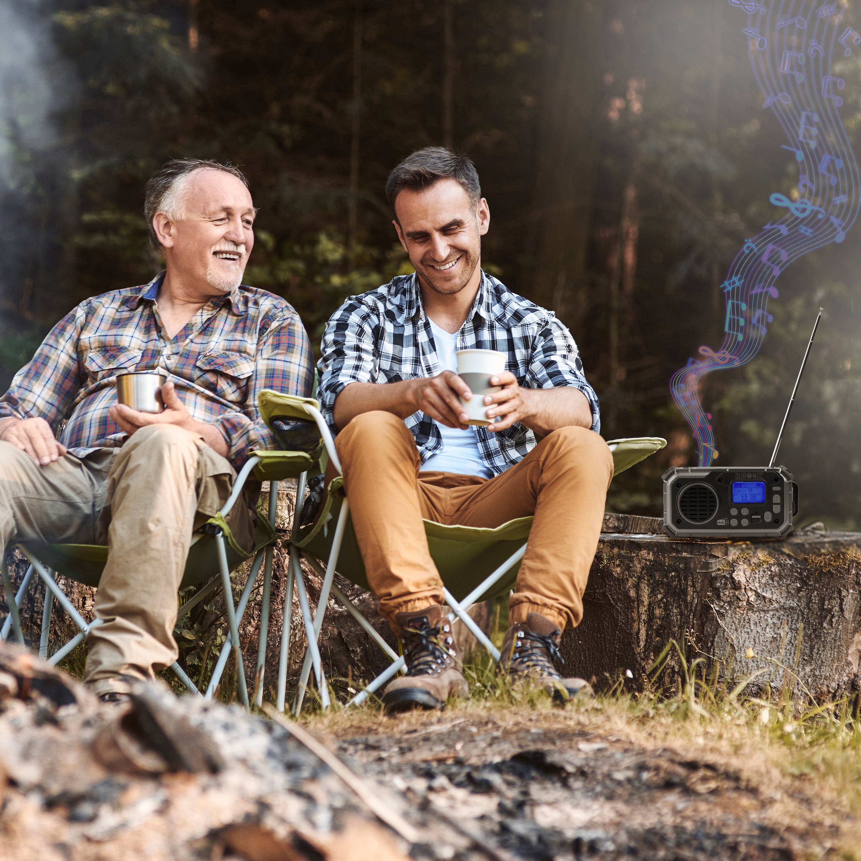 Zoomgoods Portable DAB Radio SDAB1 Bluetooth DAB+ Radios Hand Crank Battery Radio Solar Radio 4-Way Rechargeable Emergency Flashlight Digital FM Radios with SOS Alarm for Camping Hiking Outdoor