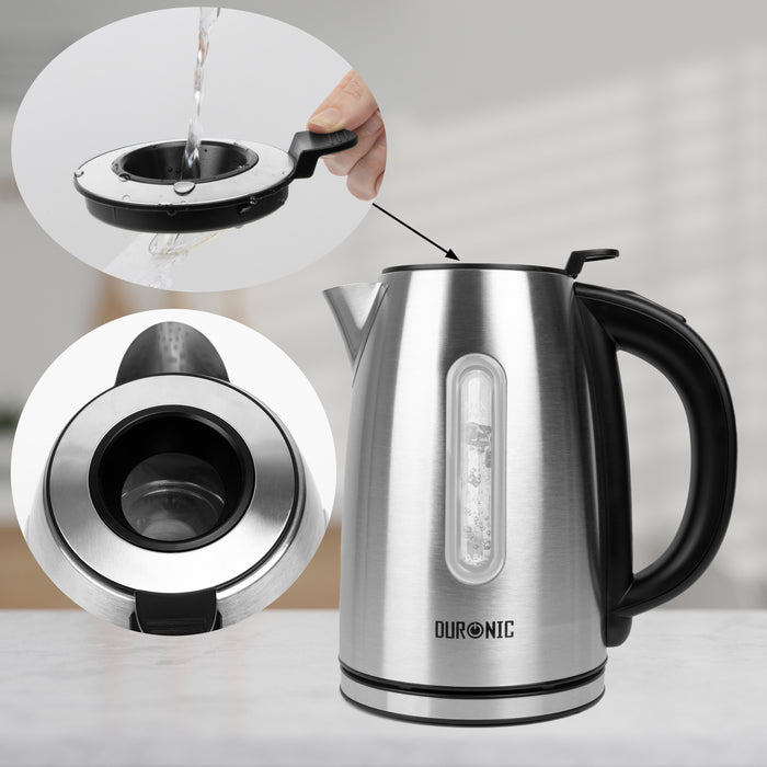 Zoomgoods Electric Kettle EK43 Stainless Steel Kettles with Temperature Control Hot Water Boiler Electrical Heating Electronic Digital Kitchen Kettle for Boiling Water Tea Coffee Hot Chocolate Soup