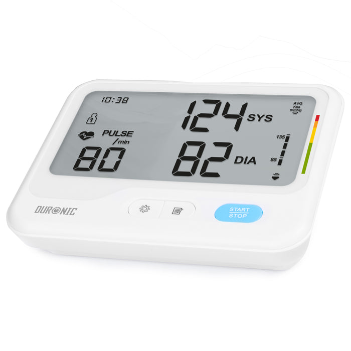Zoomgoods Blood Pressure Monitors BPM125 CE Approved Blood Pressure Machine Automatic BP Machine Certified Medical Device with 2 x 99 Records Upper Arm BP Monitor Cuff 22cm-32cm for Home Use
