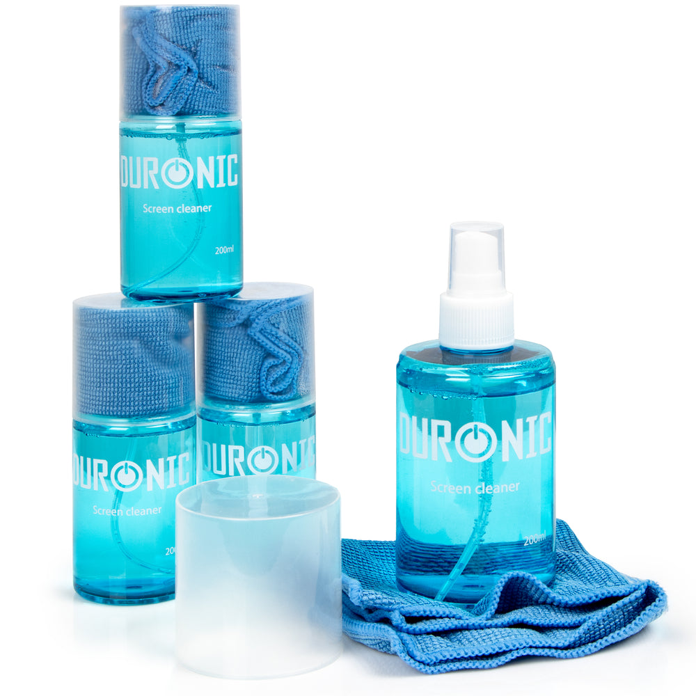 Zoomgoods Screen Cleaner SCK104, Cleaning Spray for Laptop, TV, Computer Monitor, Glass Screens, Smartphone, Tablet & E-book reader 4 x 200ml Computer Screen Cleaning Solution