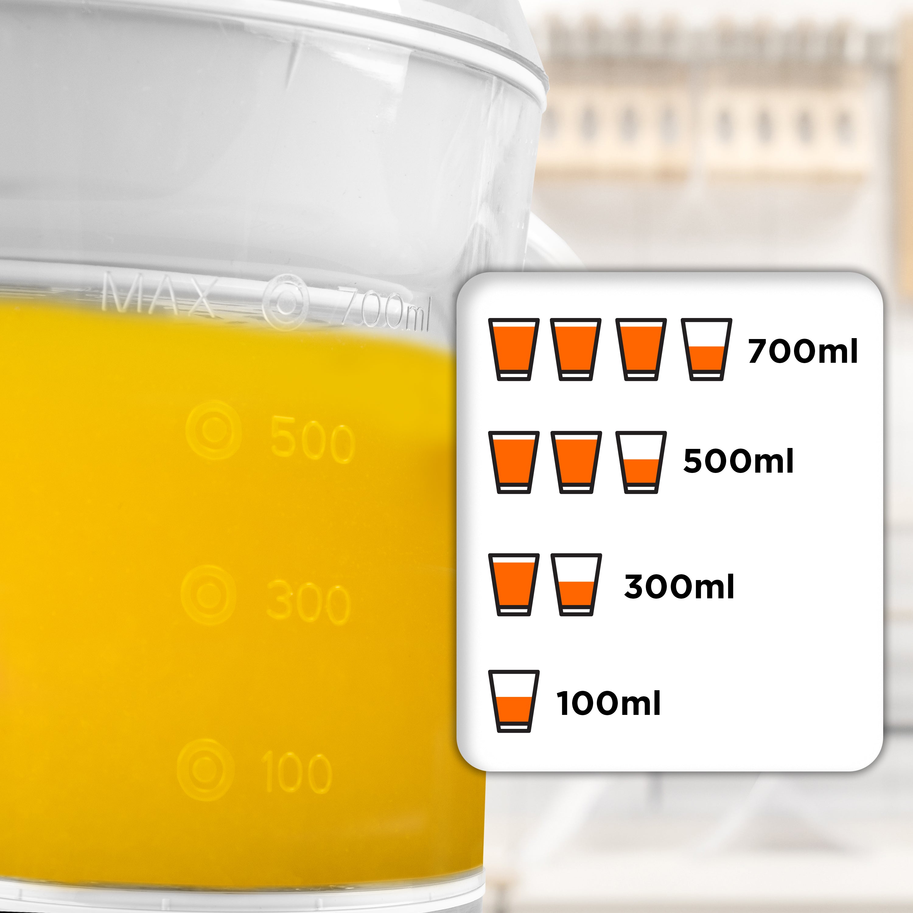 Zoomgoods Electric Citrus Juicer JE407 Lemon Juicer 40W Citrus Press with Adjustable Pulp Filter Fresh Orange Juice Maker Extractor for Lemons, Limes, Grapefruits With 2 Sized Juicing Cones Black