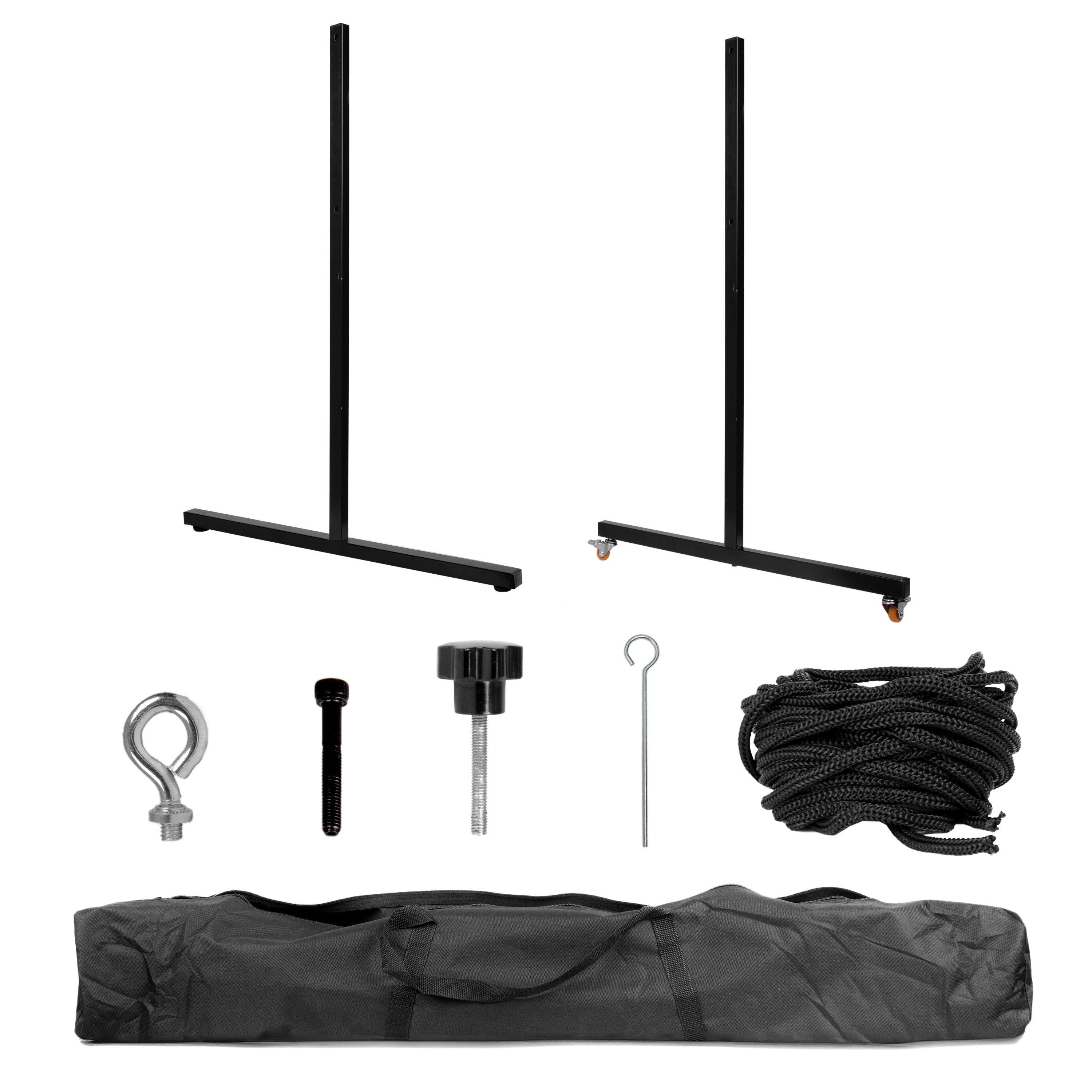 Zoomgoods Projector Screen Parts SFPS Projection Screens Accessory Set Home Projection Screen Tripod Hooks Screws Rope Wall Mount Projector Screen with Carry Bag for Portability Movie Night Presentation