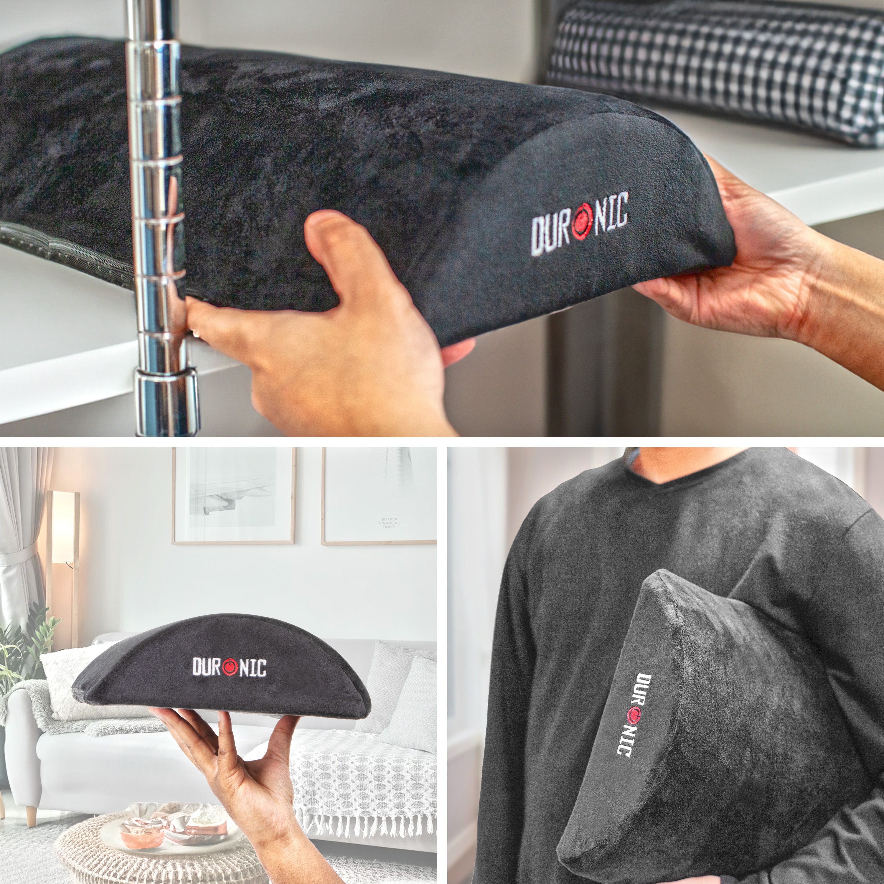 Zoomgoods Ergonomic Footrest FT05: Firm Inner, Soft Outer Material for Improved Support, Comfort; Lightweight, Ideal for Stress Relief, Foot Pain & Fatigue; Under-Desk for Office, Home, Students, Gamers