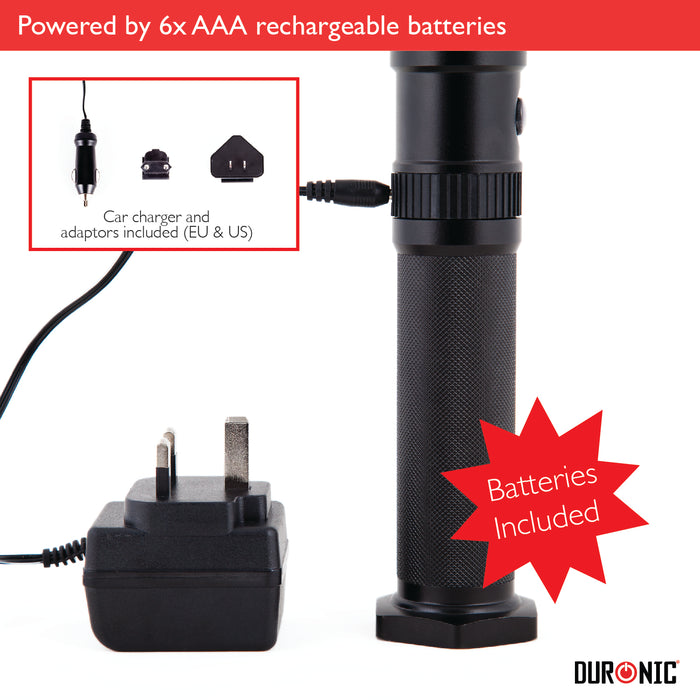 Zoomgoods Flashlight Torch RFL303AAA Handheld Torchlight with 150 Lumens Portable LED Emergency Flashlights Lightweight Torch Lights with Magnet Flash Light for Camping Hiking DIY Night & Blackouts