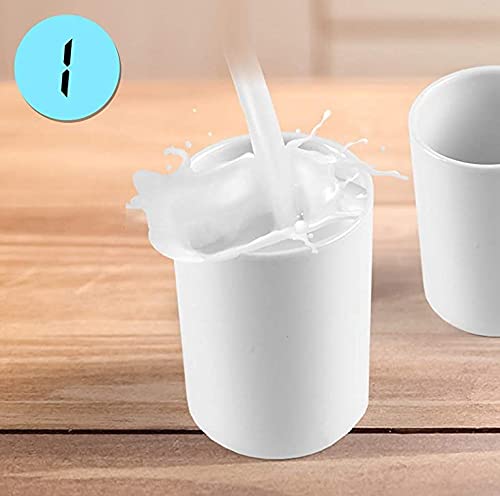 Zoomgoods Spare Small Yoghurt Pots P8YM2 | Set of 8 Ceramic Jars | Compatible with Zoomgoods YM1 and YM2 Yogurt Maker Machines | Eight 125ml Individual Portion Size Pots