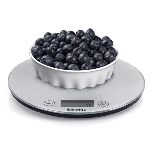 Zoomgoods Digital Kitchen Scales KS1055 Electronic Kitchen Scale Measuring Weighing Scale Baking Scale for Cooking Baking Postal Mail Pet Food Measurement Baker Weight Scale, with Tare Clear LCD Display