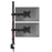 Zoomgoods Dual Monitor Stand DMT152VX1, Dual Monitor Arm Desk Mount for two 13-27” PC Screens, Height Adjustable Monitor Mounts with 100cm Pole & VESA 75 100, Monitor Riser for Home Office Work Desk