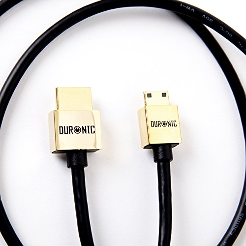 Zoomgoods HDMI Cable [ HDAC /2] | 2 Metre | BLACK | 2.0 2160p 4K Ultra-High-Speed HDMI to Mini HDMI Lead | 24K Gold Plated Male Connectors | For DSLR Digital Camera Camcorder MP4 Player Tablet