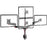 Zoomgoods Monitor Arm Stand DM453VX1 | Quad PC Desk Mount | Steel | Height Adjustable | For Four 15-27 LED LCD Screens | VESA 75/100 | 6kg Per Screen | Tilt -90°/+85°, Rotate 360°