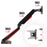 Zoomgoods Monitor Arm Stand DMGM5X1 | Single PC Desk Mount with Red LED Lights | Height Adjustable | For One 15-32 Inch Screen | VESA 75/100 | 8kg Capacity | Tilt +90°/-85°, Swivel 360°,Rotate 360°