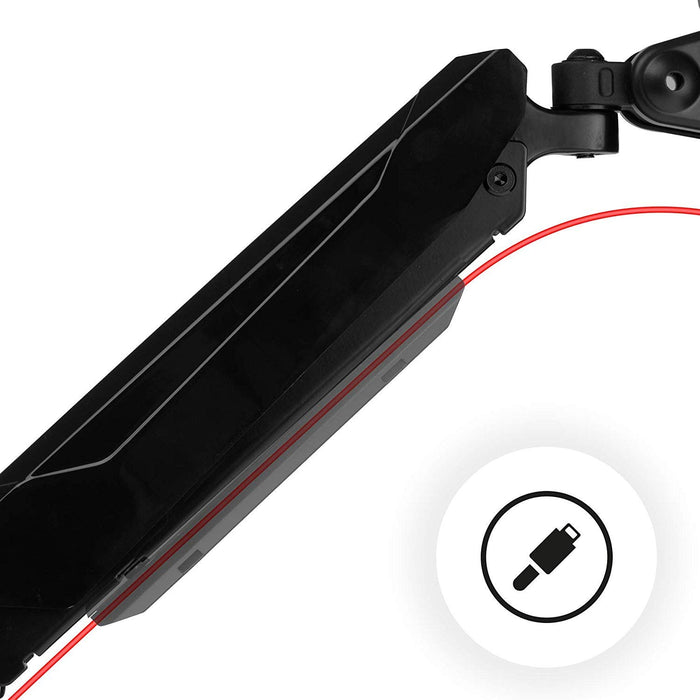 Zoomgoods Monitor Arm Stand DMG51X2 | Single PC Desk Mount | Height Adjustable | For One 13-24 Inch LED LCD Screen | VESA 75/100 | 6.5kg Capacity | Tilt +90°/-45°, Swivel 180°,Rotate 360°