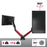 Zoomgoods Monitor Arm Stand DMGM5X1 | Single PC Desk Mount with Red LED Lights | Height Adjustable | For One 15-32 Inch Screen | VESA 75/100 | 8kg Capacity | Tilt +90°/-85°, Swivel 360°,Rotate 360°