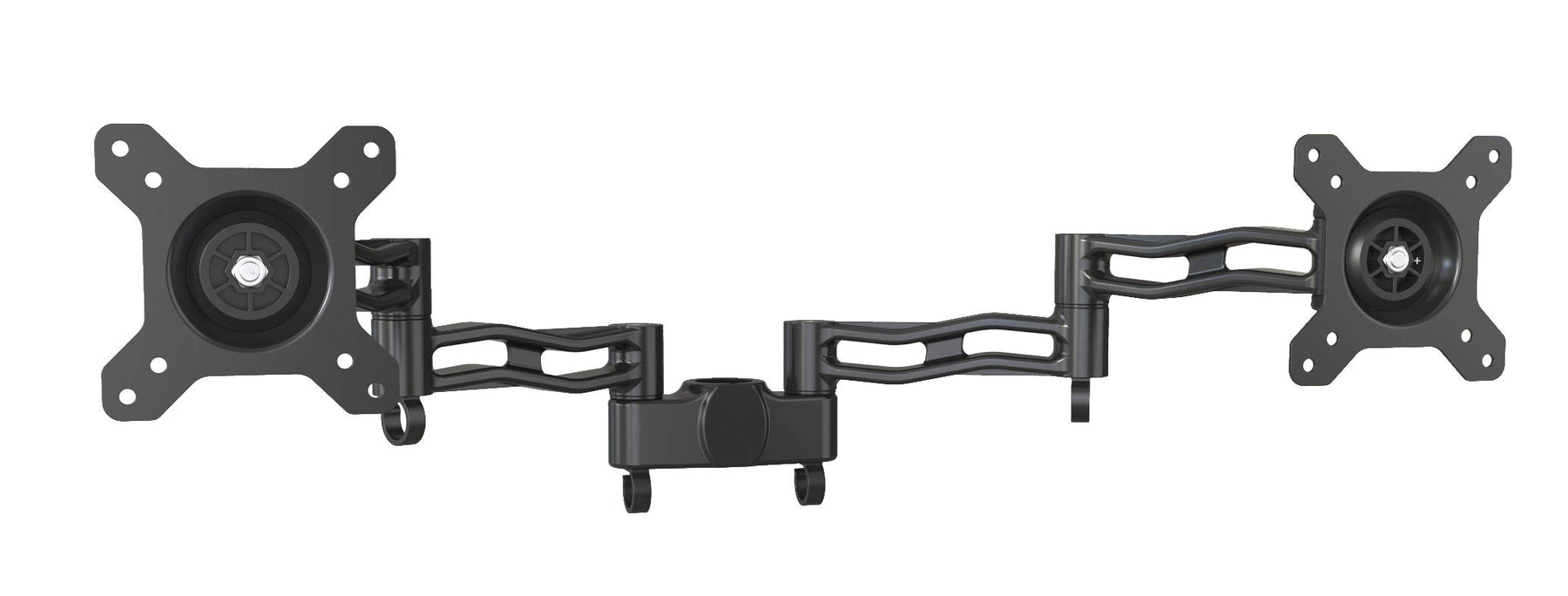 Zoomgoods Dual Spare Arm Set DM35P2 | Two DM35 Arms with VESA Heads | Dual Joint Screen Arms | Compatible with All Zoomgoods Monitor Desk Mounts & Poles | BLACK | Aluminium | Part of the DM35 Range
